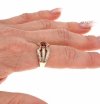 gold ring 18,60mm. gold-plated engagement xuping