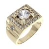 gold ring 18,60mm. gold-plated engagement xuping