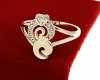 gold ring 18,60mm. gold-plated engagement xuping