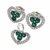 18k gold plated set pendant earrings xuping