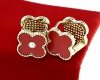 gold earrings made of stainless steel