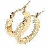gold earrings made of stainless steel
