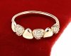 gold ring 18,60mm. gold-plated engagement xuping