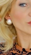 gold plated earrings with exclusive cubic zirconia