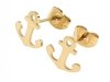 gold earrings made of stainless steel