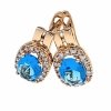 exclusive swarovski gold-plated earrings