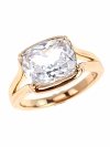 gold ring 18,60mm. gold-plated engagement xuping