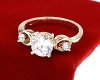 gold ring 18,60mm. gold-plated engagement xuping
