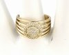 gold ring 18,60mm. gold-plated engagement xuping