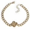 BRACELET GOLD CELEBRITY STAINLESS STEEL