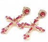 EARRINGS GOLD LONG ZIRCONIA WEDDING WEDDING