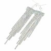 EARRINGS GOLD LONG ZIRCONIA WEDDING WEDDING