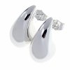 gold plated earrings with exclusive cubic zirconia