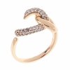 gold ring 17,00mm. gold-plated engagement xuping