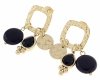 gold earrings made of stainless steel