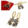 gold earrings made of stainless steel