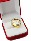 ring 19,00mm gold stainless steel