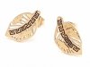gold earrings made of stainless steel