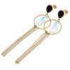 gold earrings made of stainless steel