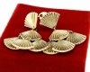 gold earrings made of stainless steel