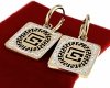gold earrings made of stainless steel