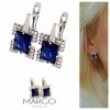 gold plated earrings with exclusive cubic zirconia