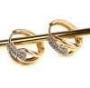 exclusive swarovski gold-plated earrings