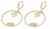 gold earrings made of stainless steel