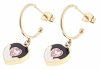 gold earrings made of stainless steel