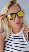 2214 Okulary unisex przeciwsłoneczne muchy ozdobne UV400
