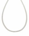 0354 Srebrny łańcuszek 50cm 3,6mm pozłacany białym złotem Xuping 