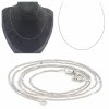3022 Srebrny łańcuszek 45cm 1,5mm pozłacany białym złotem Xuping 