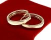 0013 Kolczyki złote pozłacane wiszące 14K Aisadi angielskie zapięcie koła 2cm