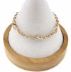 486e Bransoletka złota cyrkonie pozłacana 19cm 18k Xuping 
