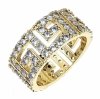 4896 Pierścionek złoty zaręczynowy pozłacany 14k Viki Lady 