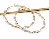 650 Złote srebrne kolczyki pozłacane 18k Xuping wiszące koła 3,9cm