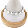 3713 Bransoletka srebrna pozłacana białym złotem 17+3cm Xuping Austrian Crystal