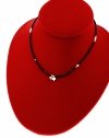2395 Złoty łańcuszek naszyjnik 39+5 stal chirurgiczna 316L Viki lady choker kryształki perła