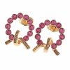 3789 Kolczyki złote Austrian Crystal cyrkonia pozłacane 18k Xuping wtyczki 