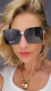 ok92 Damskie okulary przeciwsłoneczne muchy ozdobne UV400