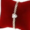 3920 Bransoletka złota elegancka cyrkonie 19cm pozłacana 14k Aisadi