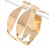 095 Złote kolczyki pozłacane 18k koła 3cm Xuping wiszące