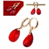 516 Kolczyki złote Austrian Crystal cyrkonia pozłacane 18k Xuping wiszące