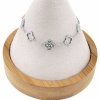 @3586 Bransoletka srebrna 15+3 stal chirurgiczna Blueberry celebrytka