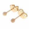 1497 Złote kolczyki kulki pozłacane 18k Xuping wtyczki 3mm