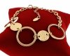 1022 Bransoletka złota 18+5 stal chirurgiczna 316L nierdzewna 