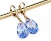 3877 Kolczyki złote Austrian Crystal cyrkonia pozłacane 18k Xuping wiszące
