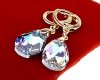 1780 Kolczyki złote Austrian Crystal cyrkonia pozłacane 18k Xuping wiszące