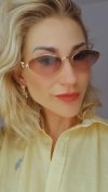 ok107 Damskie okulary przeciwsłoneczne muchy ozdobne UV400