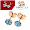 эксклюзивные серьги с позолотой swarovski